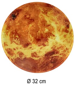 IKO Nástenné hodiny Mars – LED displej, 32 cm