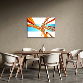 Obraz - Prepletené čiary, abstrakcie (70x50 cm)