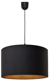Helam Luster na lanku ALBA 1xE27/15W/230V pr. 45 cm čierna/zlatá W-4525/1 BK+GO+SCW-P BK