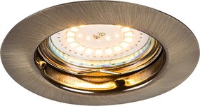 Rabalux LED zápustné bodové svietidlo Lite 3x3W | 720lm | 3000K | IP40 - set 3 svietidiel, bronz