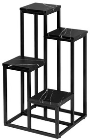 Stojan na kvety MOGREN čierny mramor