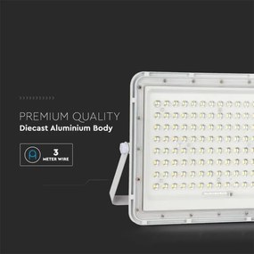 LED Vonkajší solárny reflektor LED/20W/3,2V 6400K biela + DO