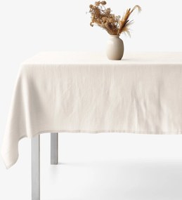 Goldea hranatý obrus z ľanovej zmesi - slonová kosť 100 x 100 cm