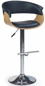 Barová Stolička H-45 Svetlý Dub/Čierna