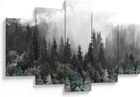 Obraz - Les s ilustrovanými prvkami (150x105 cm)