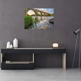 Sklenený obraz - Richmondský železničný most (70x50 cm)