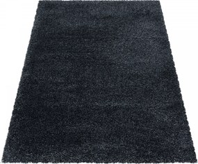 Ayyildiz, AKCIA: 60x110 cm Kusový koberec Fluffy Shaggy 3500 antracit, šedá, obývacia izba