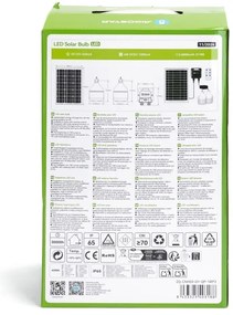 Aigostar - LED Solárny luster so senzorom 2xLED/35W/12V 6000 mAh 6500K pr. 10 cm