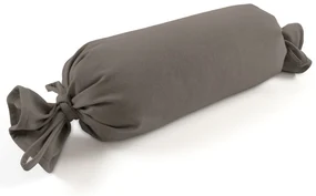 Biante Vankúš valec bonbon Velur VLR-008 Sivobéžový 15x40 cm
