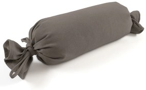 Biante Vankúš valec bonbon Velur VLR-008 Sivobéžový 15x40 cm