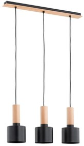 Luster na lanku KASTEL RETRO 3xE27/60W/230V béžová/čierna