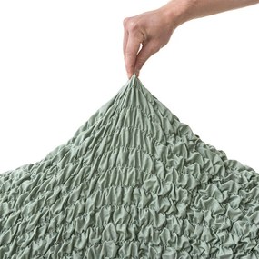 Bielastické poťahy FUCO biobavlna mätové trojkreslo (š. 170 - 220 cm)