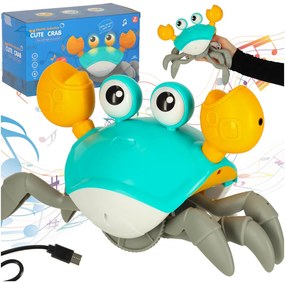 Interaktívny krab KIK so zvukom a senzorom, zelený