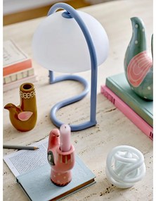 Zelená ručne maľovaná váza z kameniny (výška 19 cm) Trudy – Bloomingville