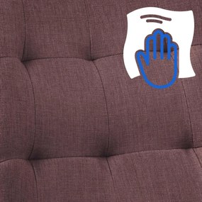 Jedálenská stolička Merna - látka - Sivo hnedá (Taupe)