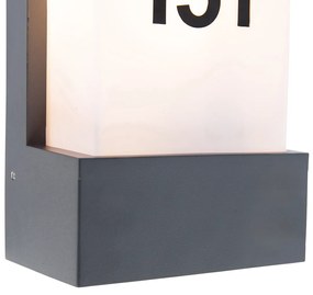 Moderná vonkajšia nástenná lampa tmavosivá IP44 - Tide