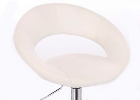 LuxuryForm DESIGN Stolička NAPOLI na čiernom kríži - biela