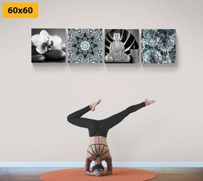 Set obrazov kompozícia Feng Shui prvkov