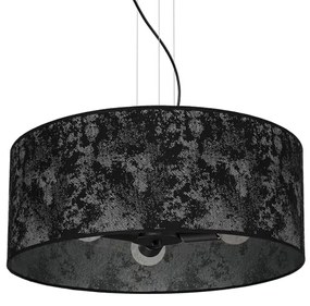 Luster na lanku SATINO 3xE27/60W/230V čierna/šedá