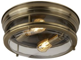 Searchlight 5182AB - Stropné svietidlo EDINBURGH I 2xE27/40W/230V bronzová