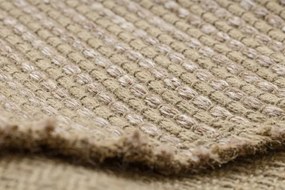 Koberec JUTE 3652 so strapcami, tmavobéžový