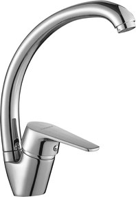 Kuchinox Luga, stojanková drezová batéria s F-tvarovaným výtokom, chrómová, LAV-BQL_067D