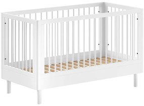 Biela postieľka z bukového dreva 70x140 cm Forrest – Vipack