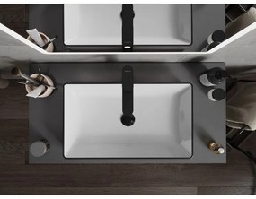 Mexen NADIA UMÝVADLO, 60x35 CM, BIELA/ČIERNY OKRAJ, 21616007