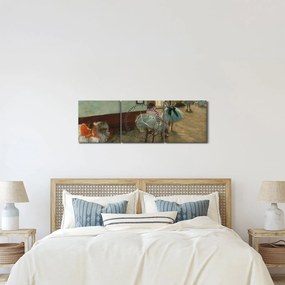 Obraz - Edgar Degas, The Dance Lesson, reprodukcia (s hodinami) (90x30 cm)