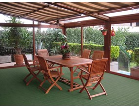 Plastová dierovaná dlažba Linea Combi 40 x 40 x 4,8  cm, tmavo hnedá