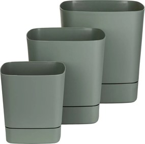 PLASTOVÝ KVETINÁČ CUBI 30X33 CM MÄTOVÁ