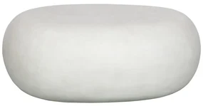 Biely konferenčný stolík 49x65 cm Pebble – vtwonen