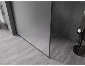 Mexen Kioto-XF, sprchová zástena s rámom 120 x 202 cm, 10mm sklo námraza, čierny profil, 800-120-104-70-30-X