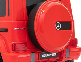 Ramiz Elektrické auto Mercedes AMG G63 pre deti červené + diaľkové ovládanie