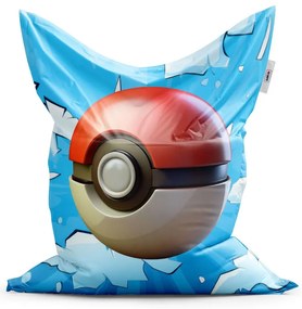 Sablio Sedací vak Pokemon ball Obloha - 150x100 cm
