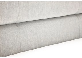 Svetlosivá dvojlôžková posteľ s roštom a úložným priestorom Meise Möbel Lotte, 180 x 200 cm