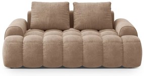 Svetlohnedá zamatová pohovka 175 cm Linz – Cosmopolitan Design