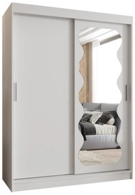 Šatníková skriňa 150 cm Spock (biela). Akcia -20%. Vlastná spoľahlivá doprava až k Vám domov. 1126076