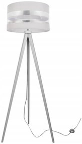 Stojacia lampa Intense Chrome, 1x textilné tienidlo (výber zo 6 farieb), (výber z 5 farieb konštrukcie), (fi 35cm)