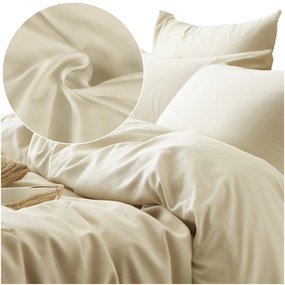 SATÉNOVÉ OBLIEČKY SATINLOVE CLASSIC 180X200 CM, 2KS 70X80 CM KRÉMOVÉ