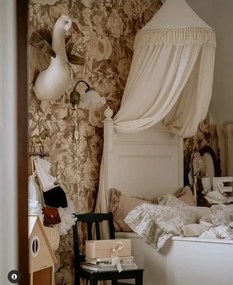 Dekorácia do detskej izby cirkusový slon - prírodný - ružový golier