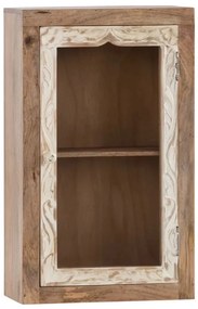 furniture-nabytek.cz - Masívna nástenná skrinka Delhi z mangového dreva, lakovaná, hnedá – 44×20×70 cm