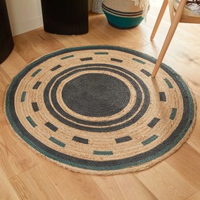 ATMOSPHERA Koberec Malakite, (fi) 120 cm, béžová/čierna/zelená