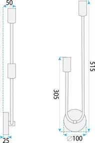 Nástenná lampa KINKIET STYLE XIV zlatá