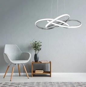 Stropné svietidlo s diaľkovým ovládaním LED APP816-CP Node chrómové