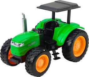 LEAN Toys Poľnohospodársky traktor s prívesom, diaľkovo ovládaný RC, zelený