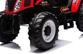 LEAN CARS A011 Červený batériový traktor 24V