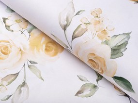 Biante Teflónové prestieranie na stôl TF-043 Žlté ruže na bielom 35x45 cm