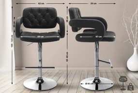 Barová stolička Belfast - Čierna