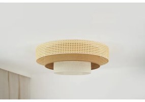 Brilagi - LED stropné svietidlo CEDAR LUNETA LED/26W/230V ratan/hnedá/krémová